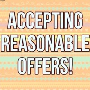 ACCEPTING BEST OFFERS ON ALL ITEMS!!!!!