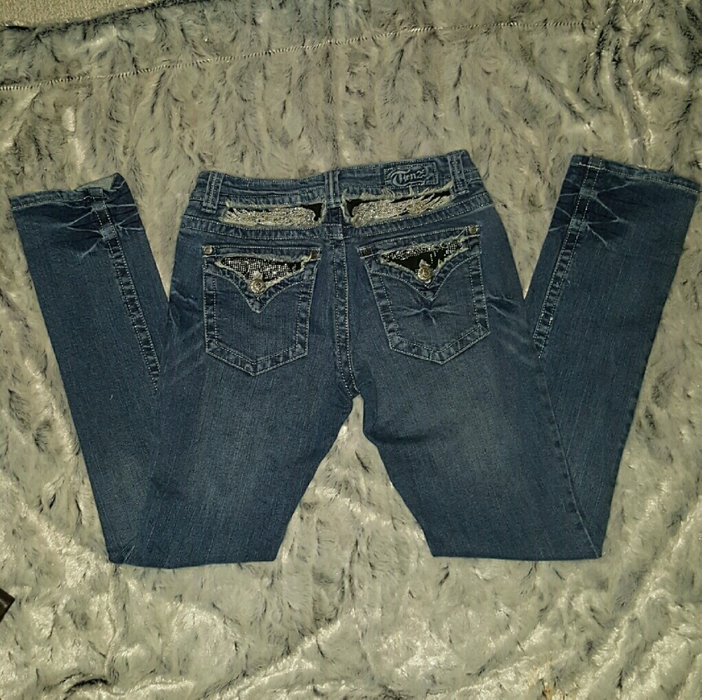 Ten 25 distressed jeans