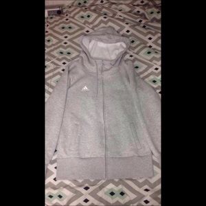 Grey Adidas Hoodie / Medium