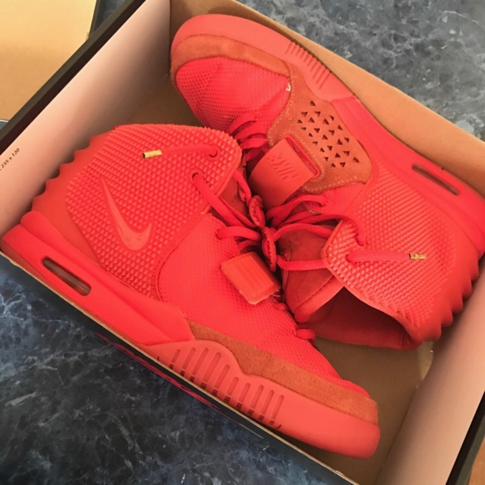 Nike red October yeezys