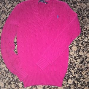 Beautiful Pink Polo Sweater