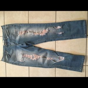"Chad" Distressed Boyfriend Jean