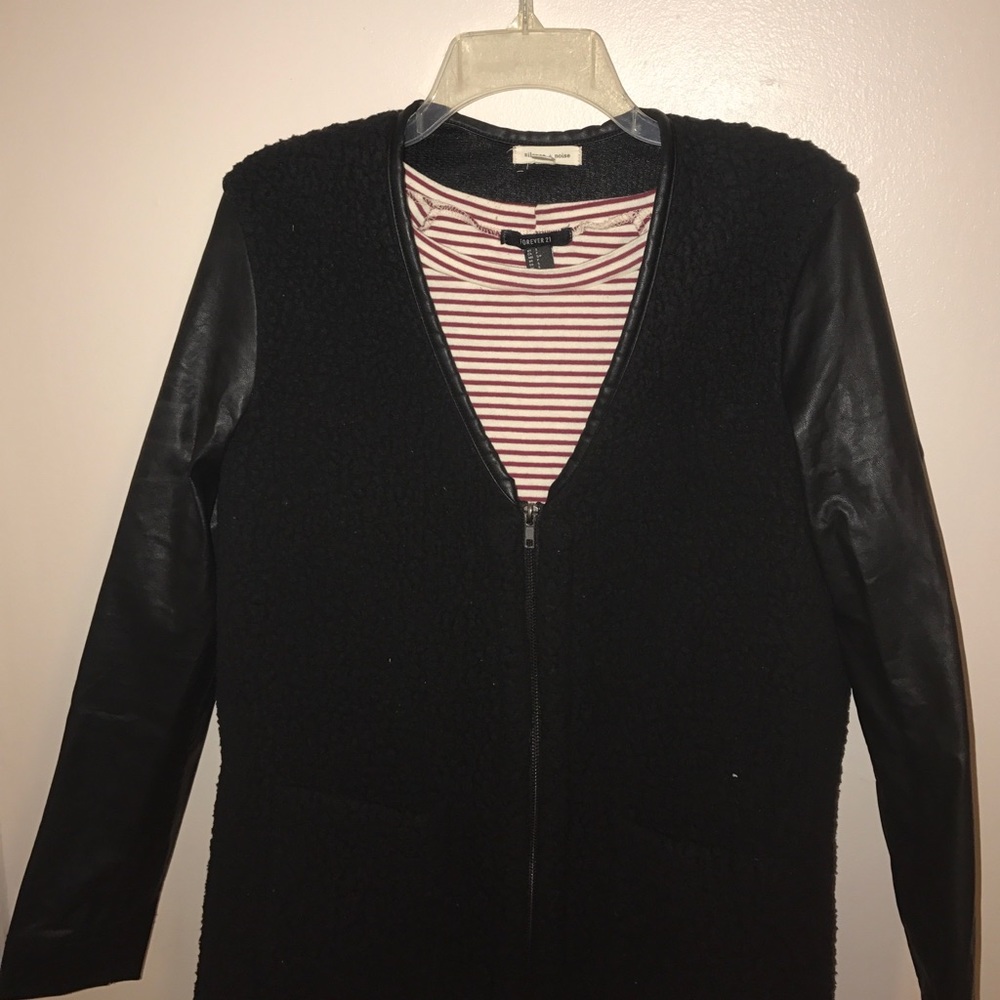 Faux Leather Jacket - image 4