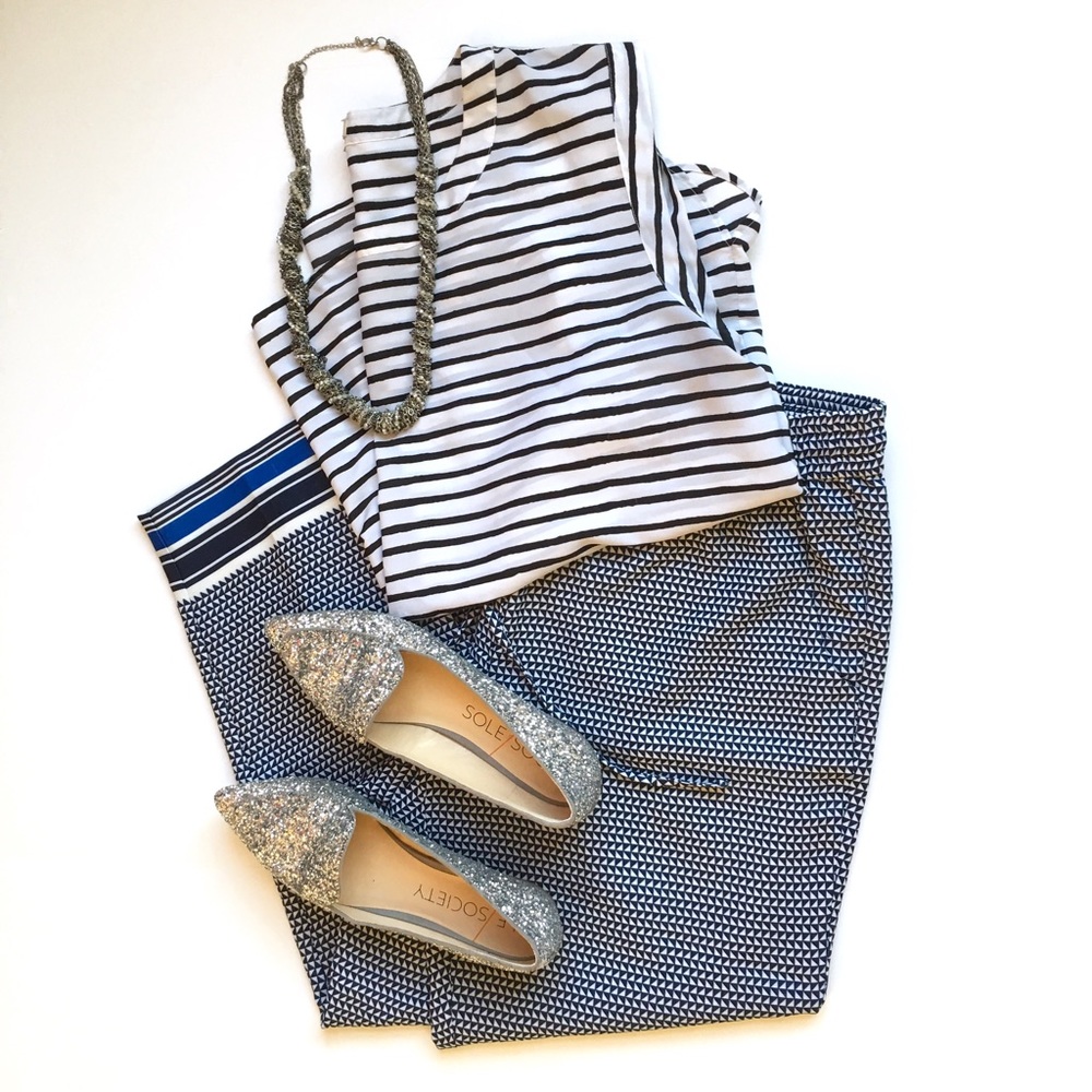 J. Crew Silky Printed Pant
