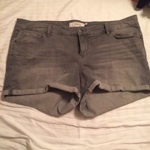 Torrid Grey Wash Shorts