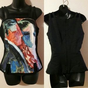 Barbara Wood painted Corset by Linda Segal