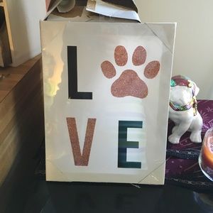 Paw print canvas thing