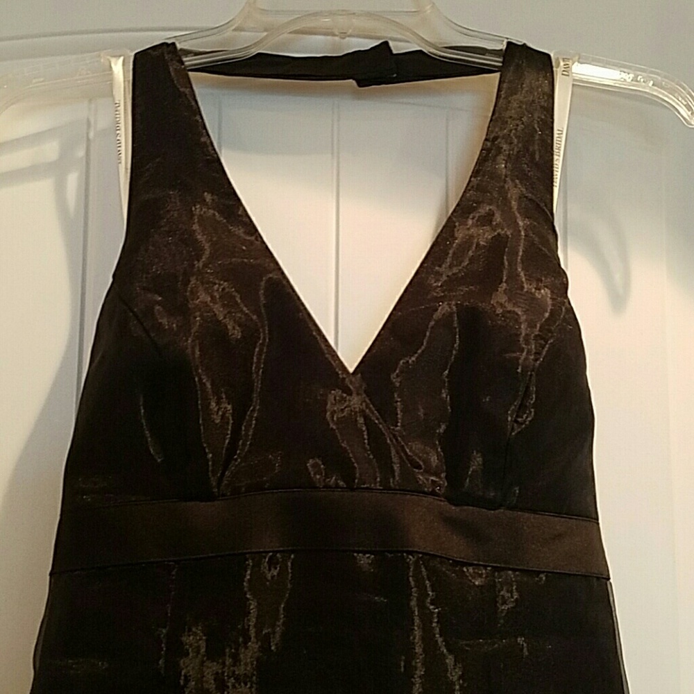 David's Bridal, Sheer Black, Halter Dress