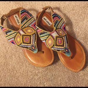 Size 7, super cute sandals! Only worn ONCE!!