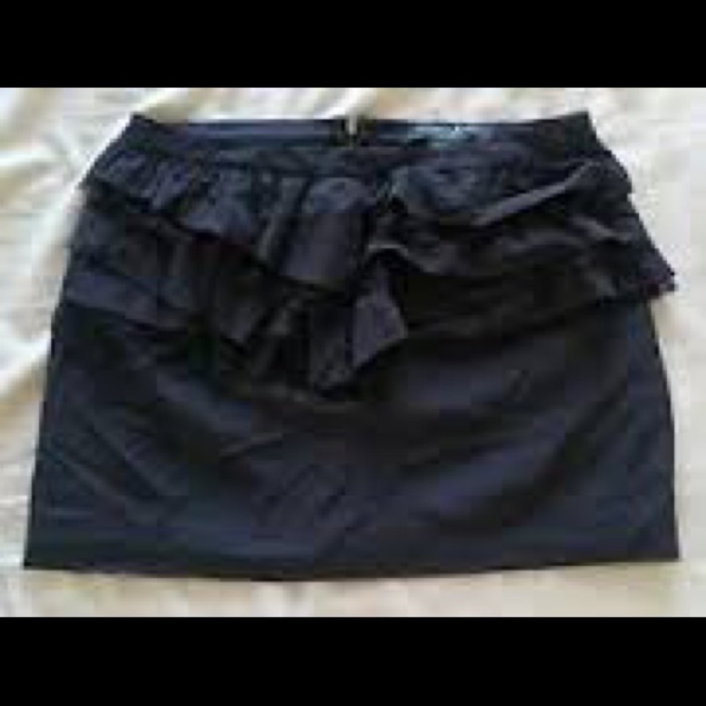 Guess by Marciano black silk mini skirt
