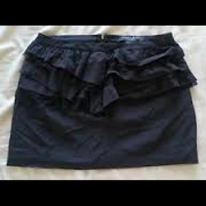 Guess by Marciano black silk mini skirt