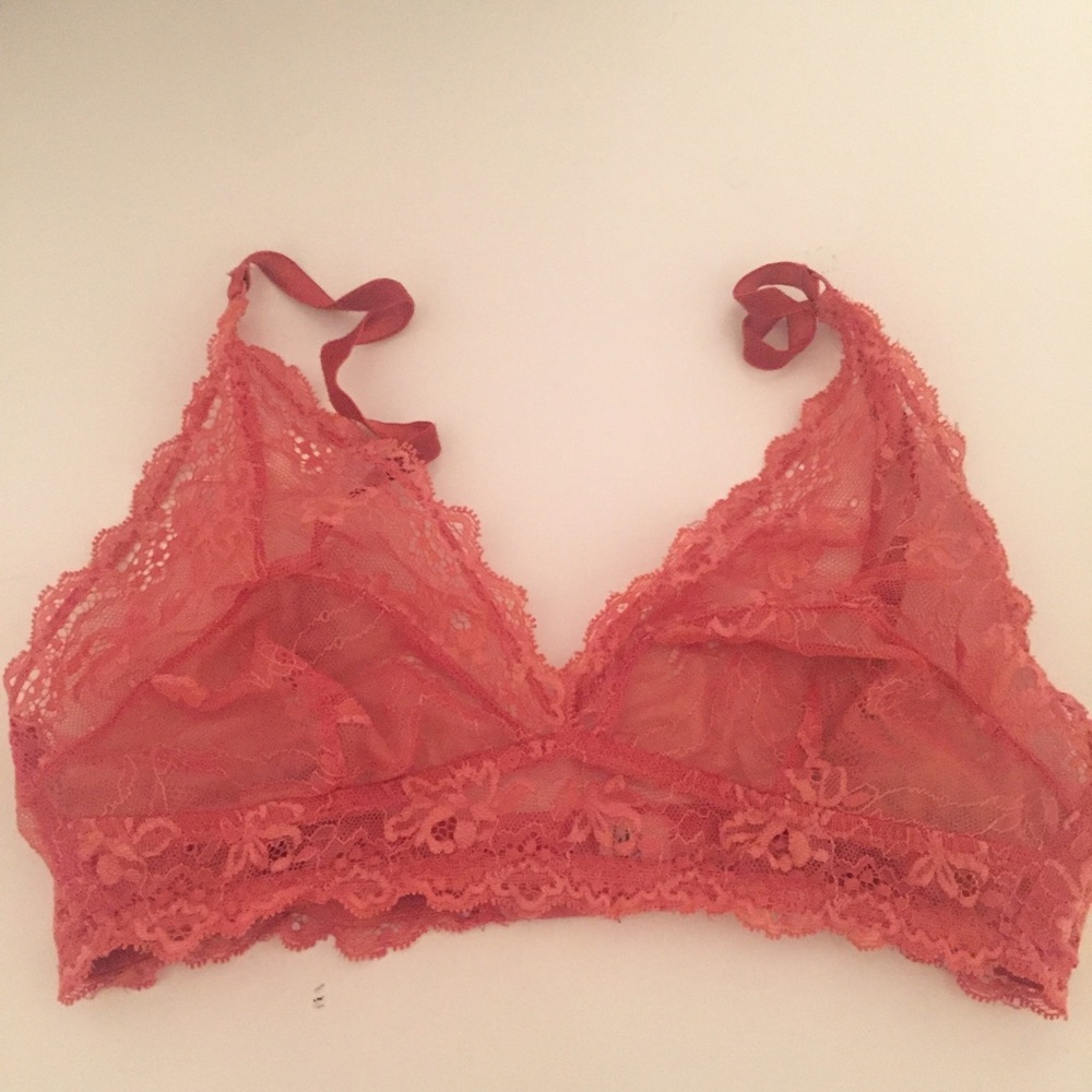 Urban Outfitters Pink Lace Bralette