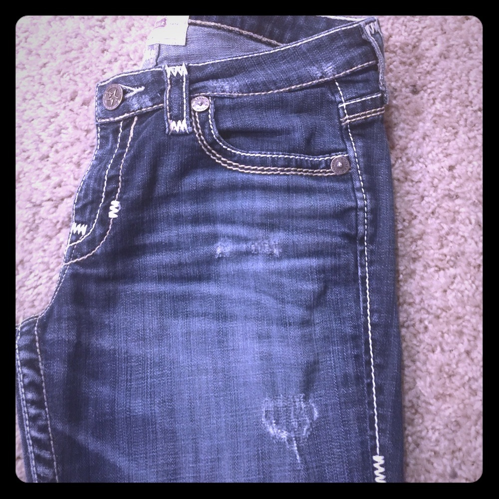 Big Star "Vintage Liv" cropped denim jeans size 30