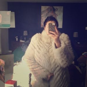 Real fur coat