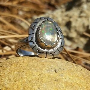 Artisan Silver Native American Opal Ring