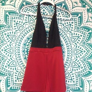 Backless Halter Romper / Playsuit