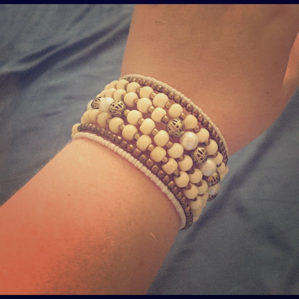 Beaded wrap bracelet