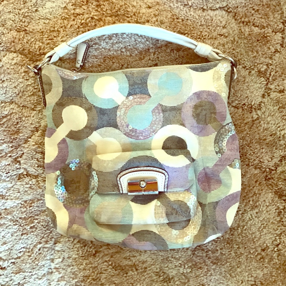 Pastel with sequins Coach purse