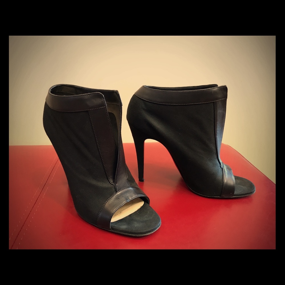 Christian Louboutin peep toe bootie