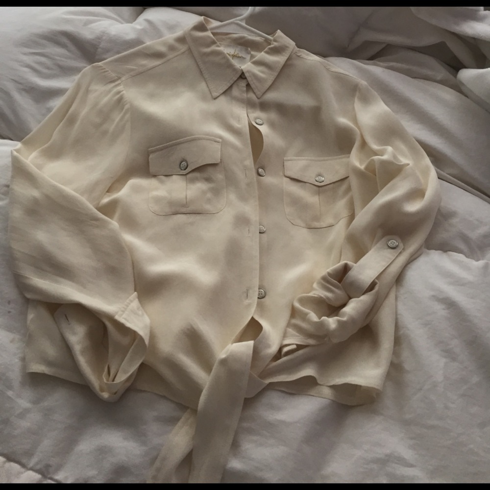 Yumi Kim tie front button down shirt shell S