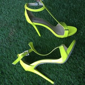 Vibrant yellow heels