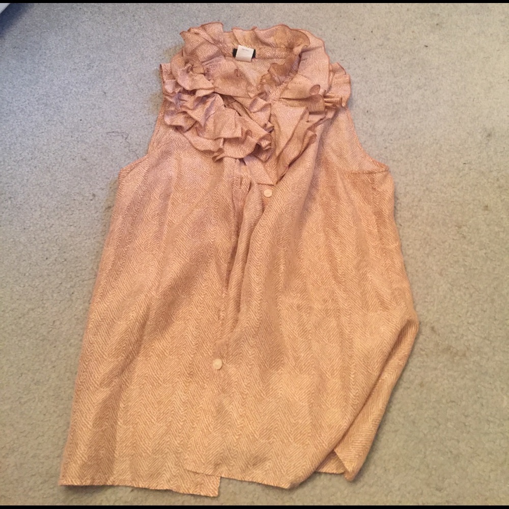 J Crew ruffled blouse