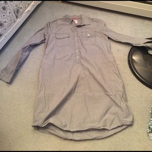 Gap striped shirt dress