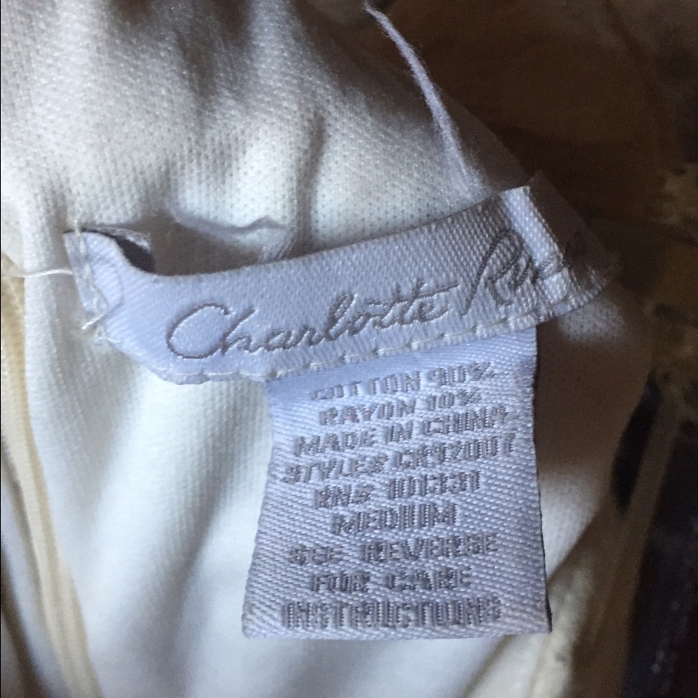CREAM STRAPLESS DRESS - Picture 3 of 3