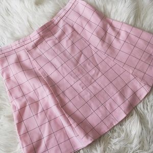 AMERICAN APPAREL GRID SKIRT