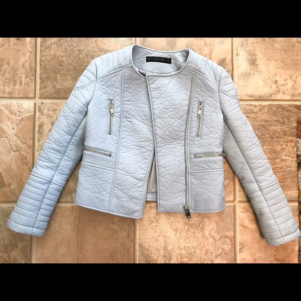 Zara Basic Leather Jacket