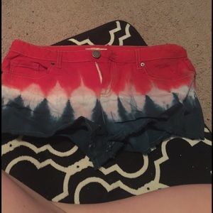 Red white and blue shorts