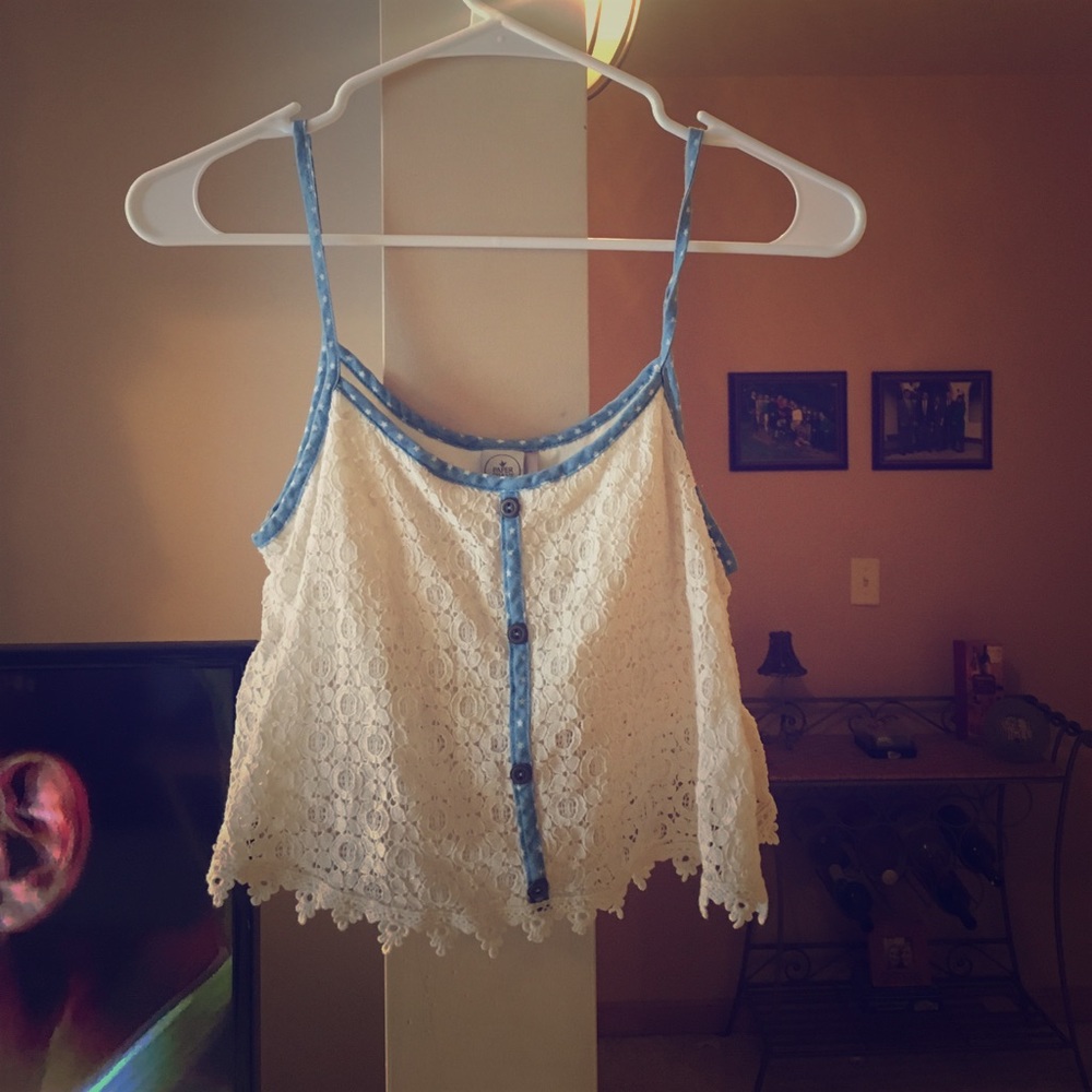 Lace crop top