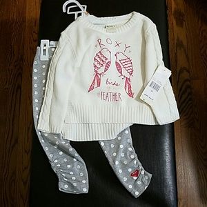 ROXY Girls Sweater & Leggings set