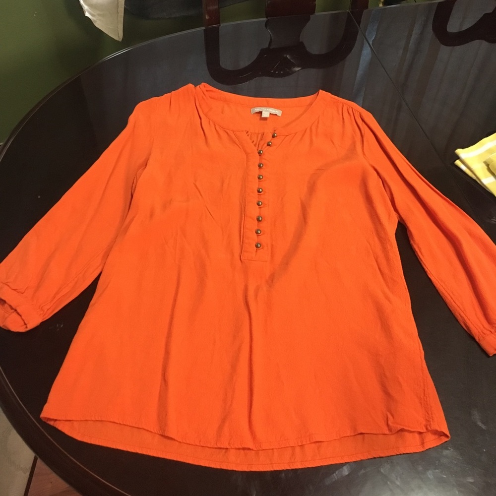 banana republic orange shirt.