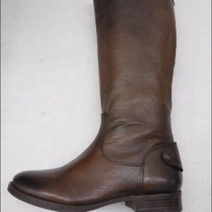 ARTURO CHIANG FIERCE DARK LEATHER BOOTS 8.5