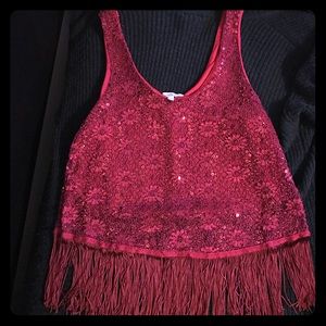 Charolette Russe Fringe Top