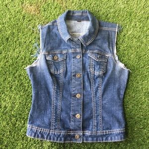 Blue jean vest