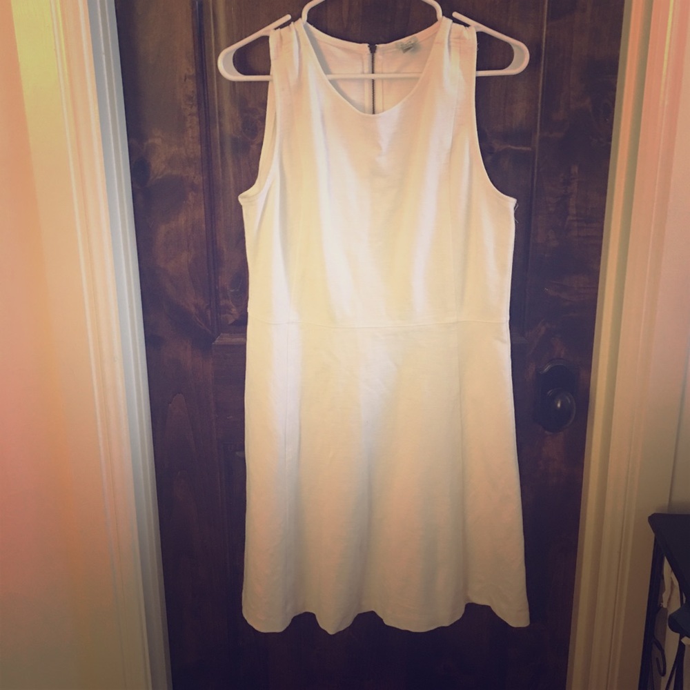 J.Crew White Sleeveless Dress