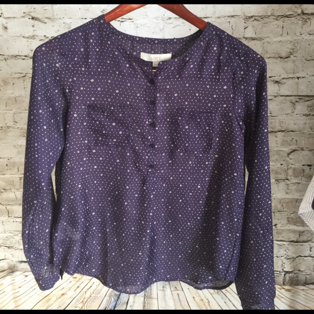 NWT LOFT Collarless Popover Size XS