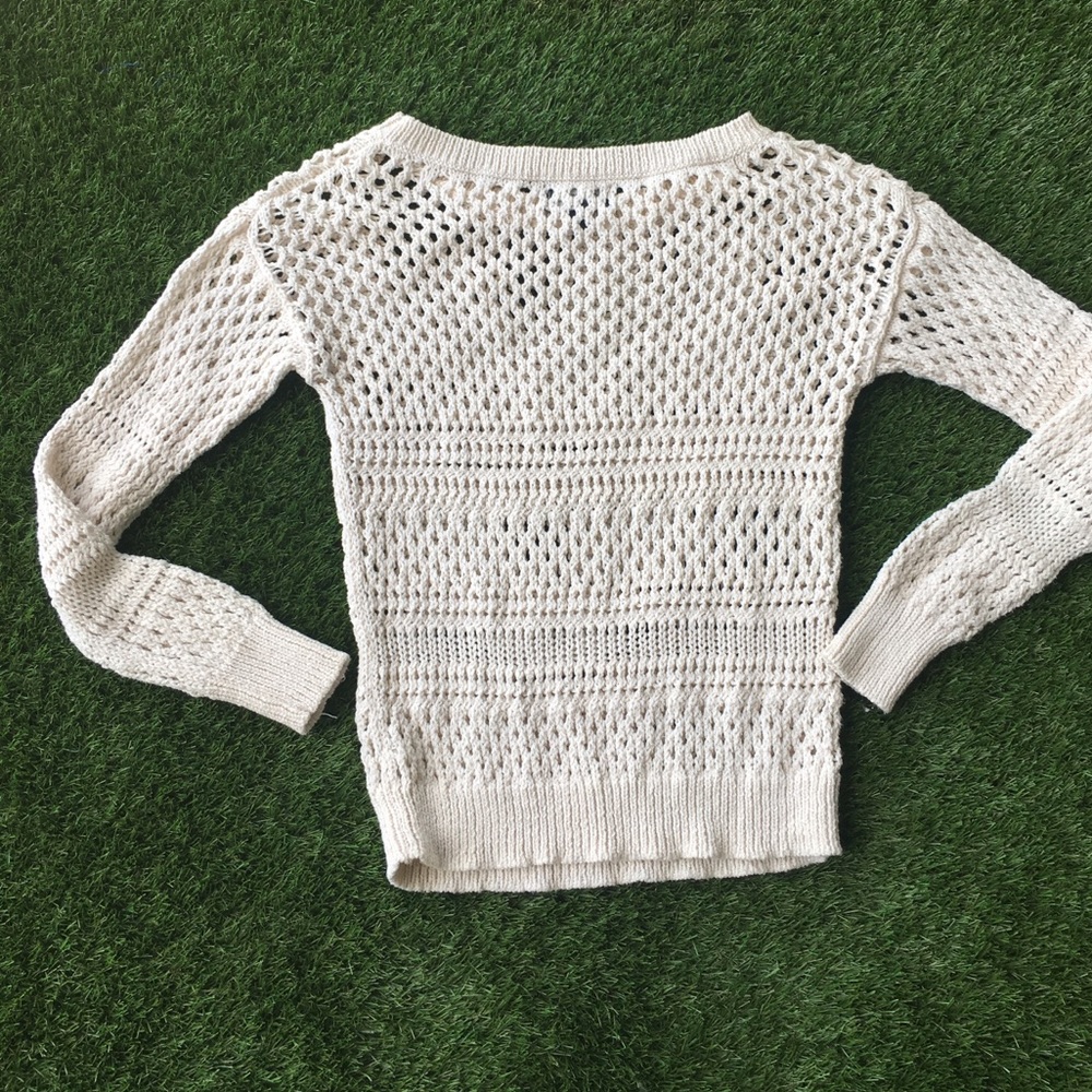 Tan  glitter See-through sweater
