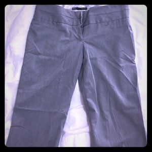 Size 9/10 R gray striped dress pant slacks