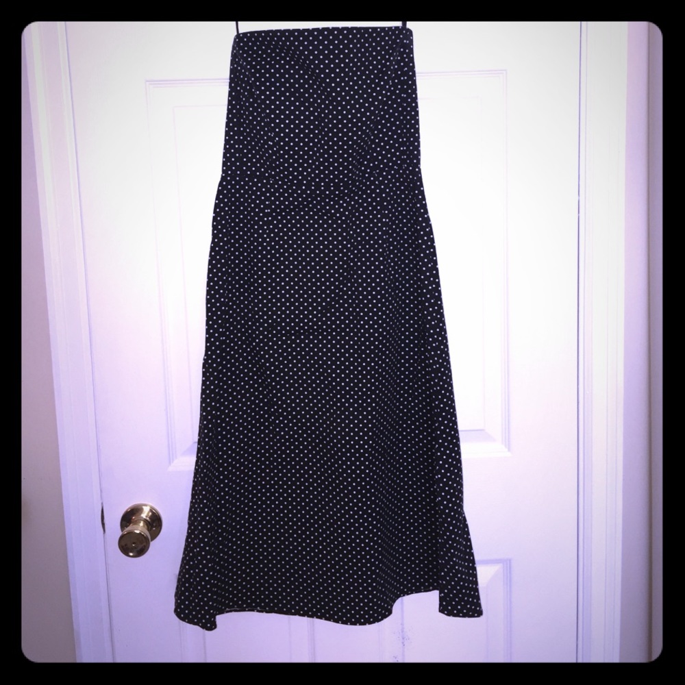 NY&Co Polka Dot Strapless Dress