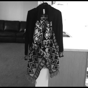 Black & White Tribal Cardigan