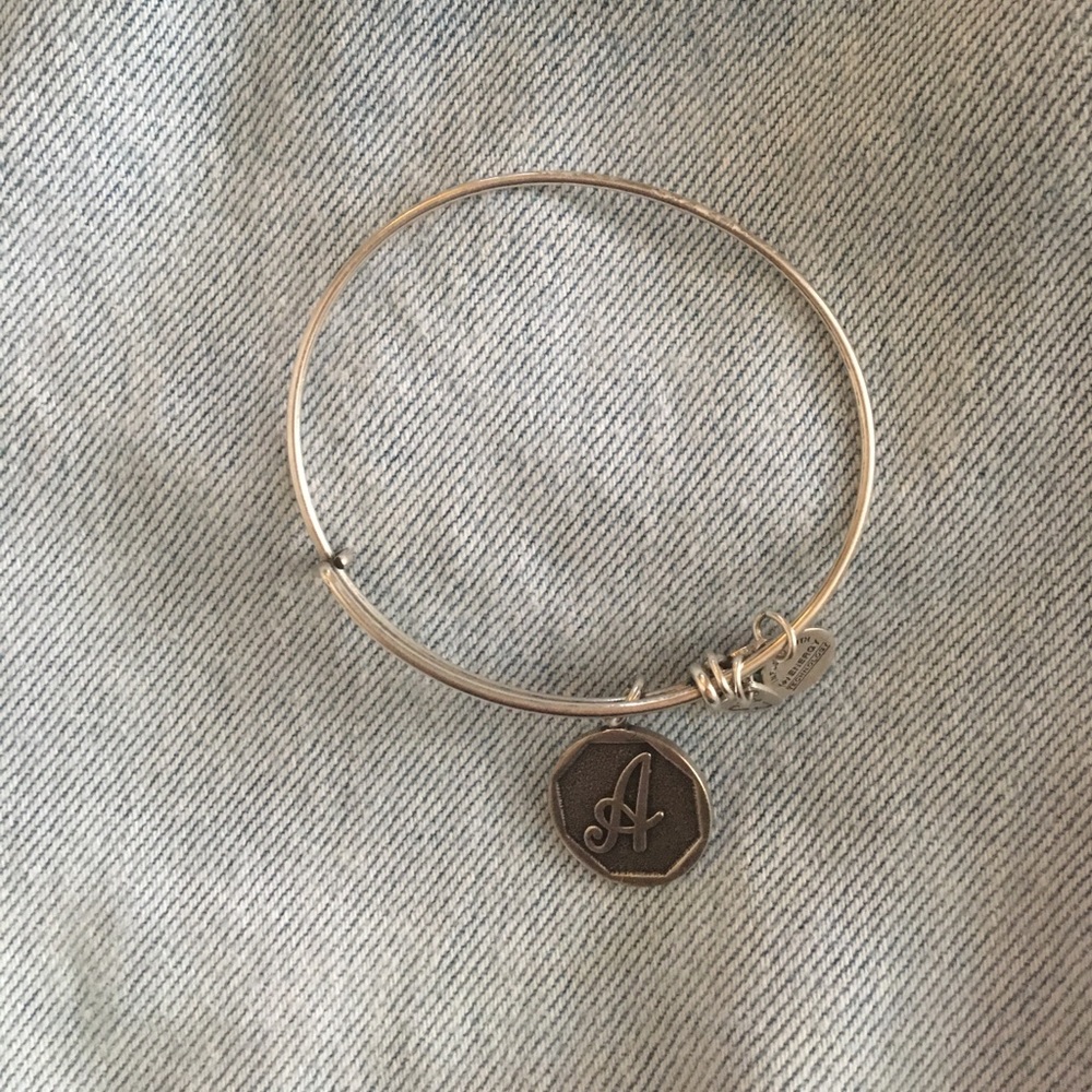 Alex & Ani silver A bracelet