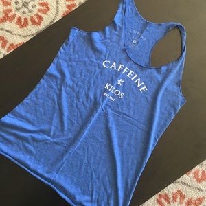 Caffeine and Kilos Racerback Tank