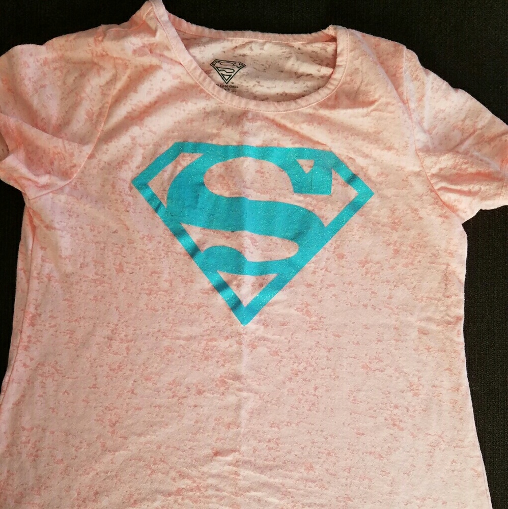 Young girls superman tee