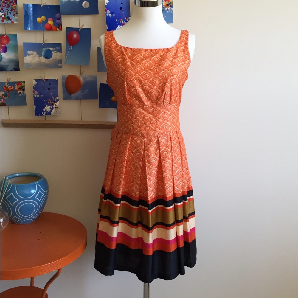 Gorgeous NWT Promod orange 🍊 cocktail dress sz 8!