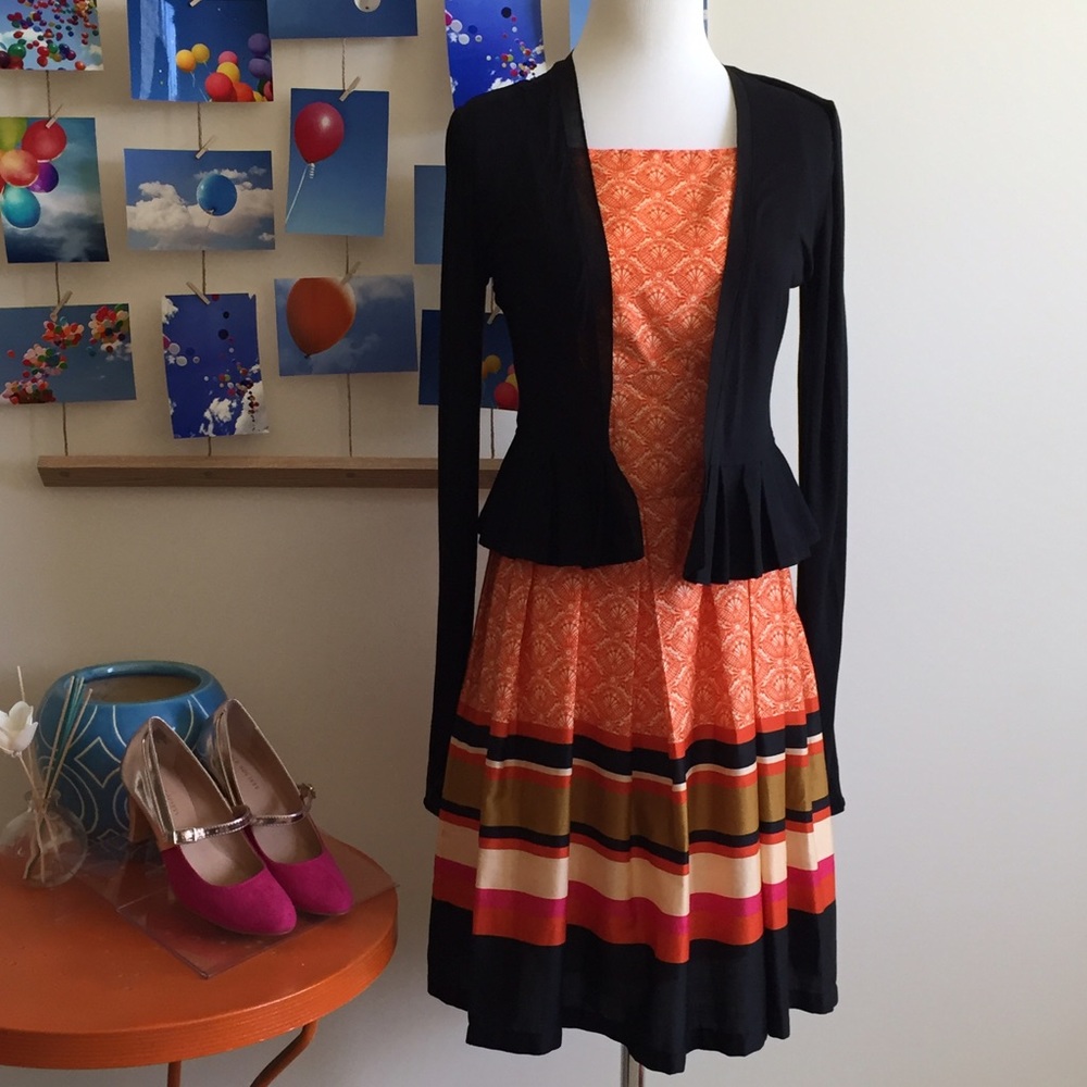 Gorgeous NWT Promod orange 🍊 cocktail dress sz 8! - Picture 4 of 8