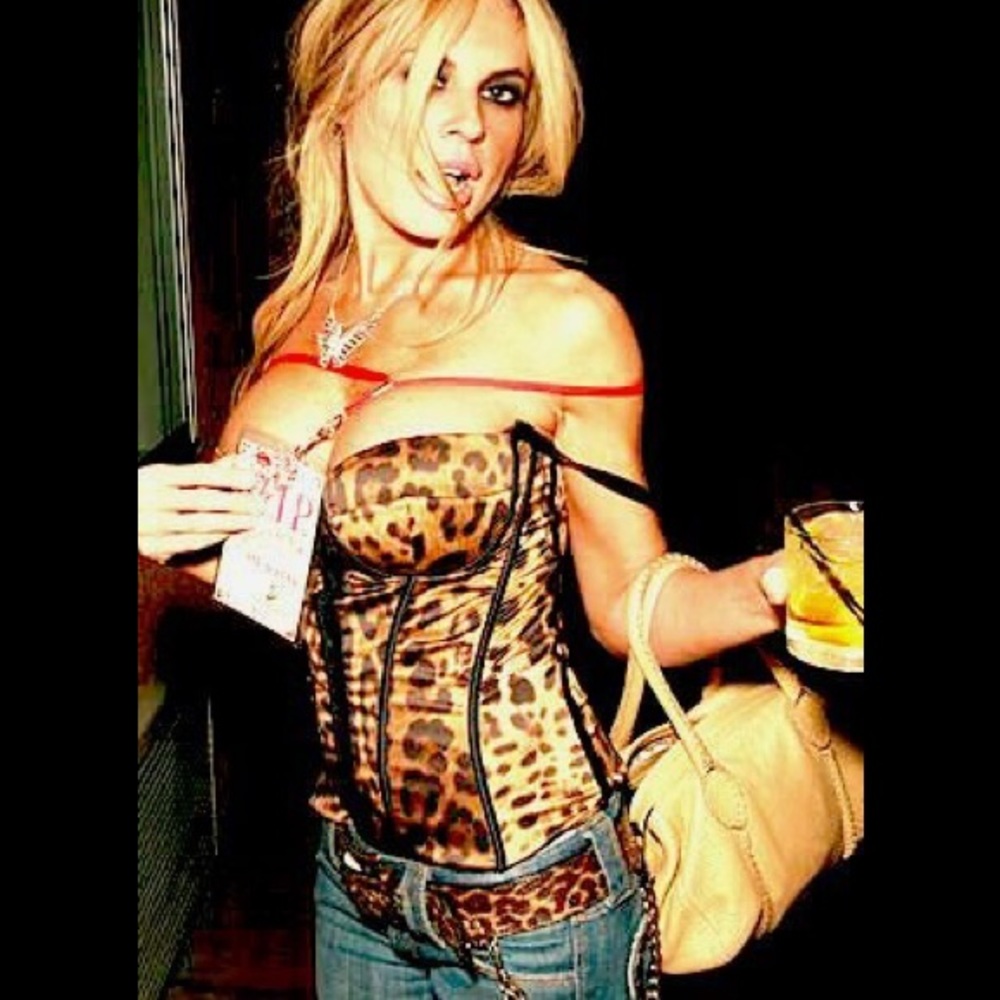 Dolce D&G leopard corset.