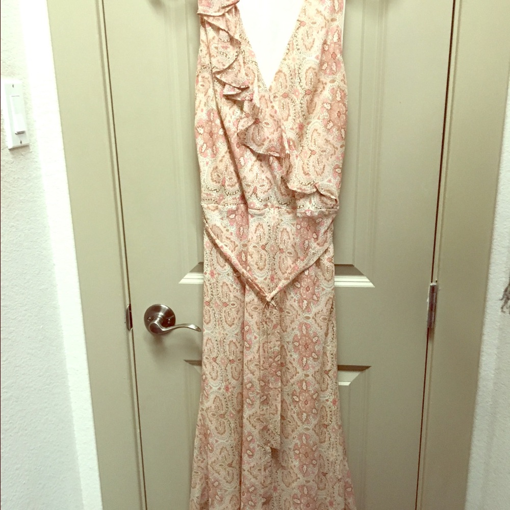 The Limited Soft Pink Silk Dress